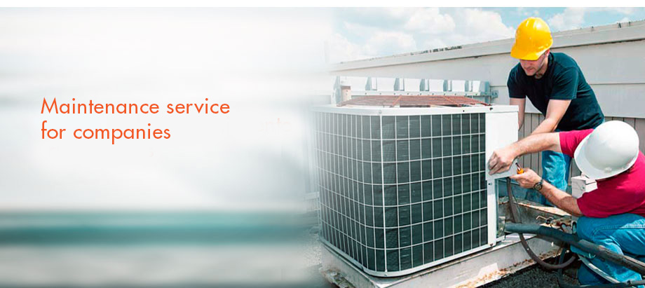 Servicios de mantenimiento y reparación de aire acondicionado a empresas